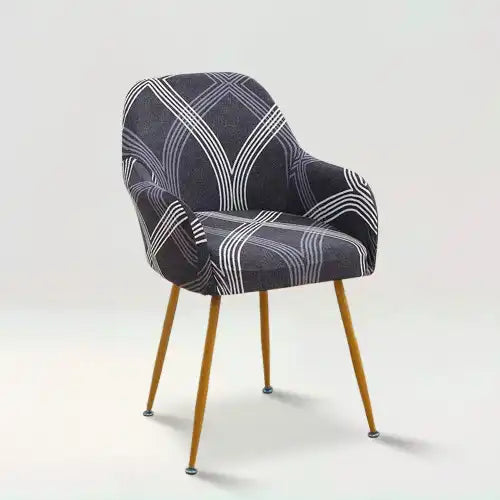 Antidérapant Housse de Tabouret Bar avec Accoudoirs Restaurant 2/4/6 Pieces Scandinave Housse Chaise de Bar Salle Manger avec Incurvé Dossier Modern Velours Couvre Chaise ( Color : #20 , Size : 1 pièc