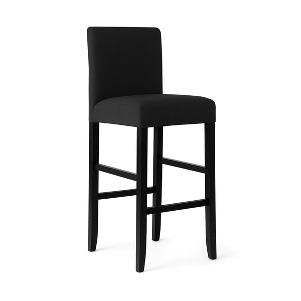 Housse de chaise de bar imperméable Margaux noir vue avant principal