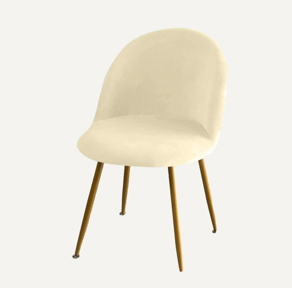 Housse de chaise Design en tissu étanche de couleur beige sur fond beige