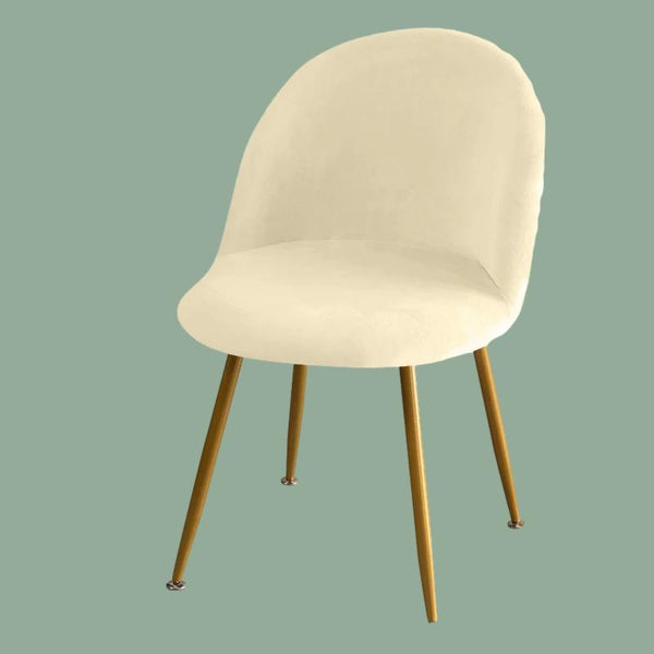 Housse de chaise Design en tissu étanche de couleur beige sur fond vert