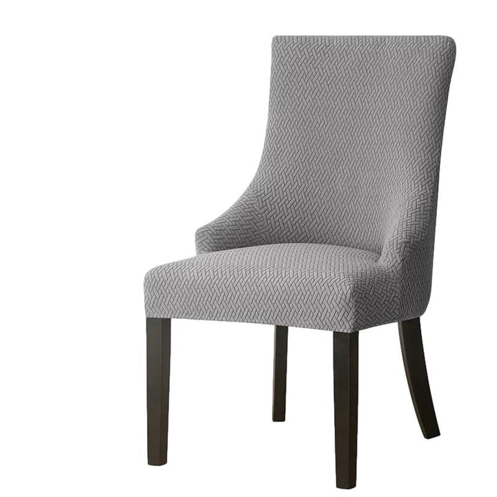 Housse de chaise inclinée en Jacquard gris
