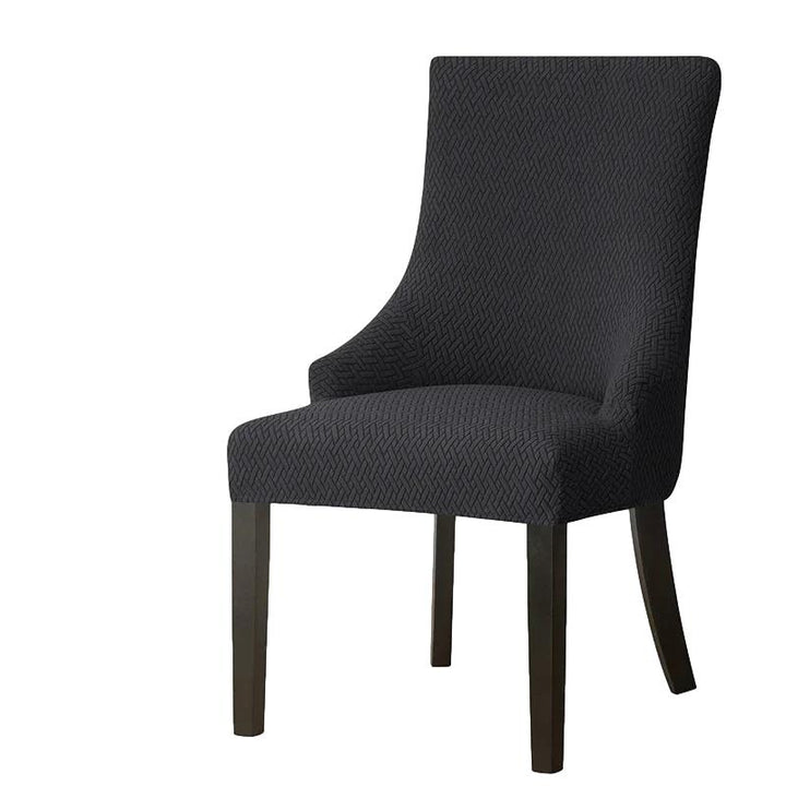 Housse de chaise inclinée en Jacquard noir