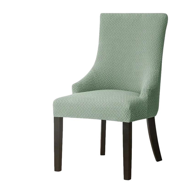 Housse de chaise inclinée en Jacquard vert