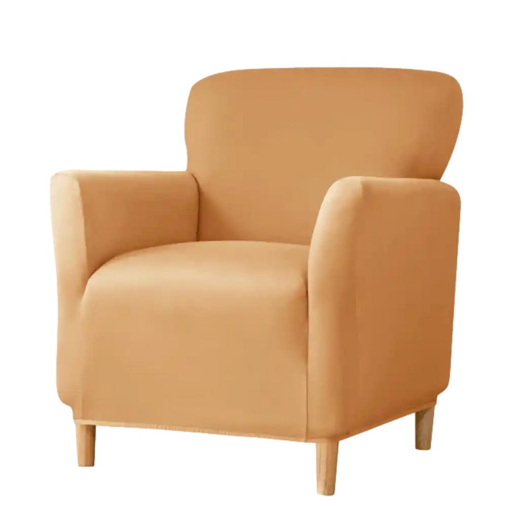 Housse de fauteuil club Carole de couleur orange