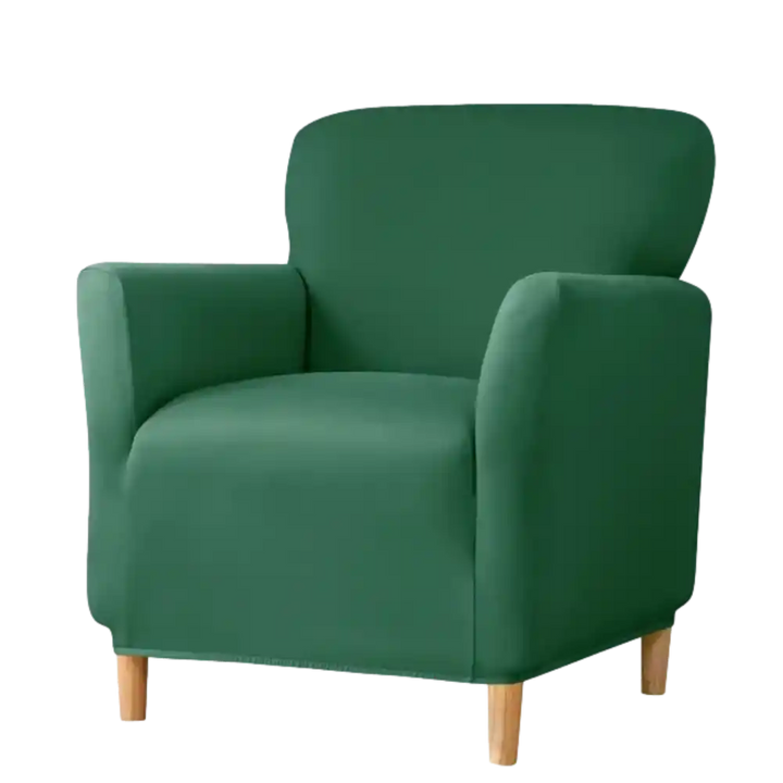 Housse de fauteuil club Carole de couleur vert
