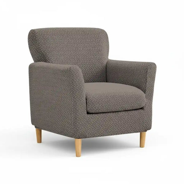 Housse de fauteuil tonneau pivotant en velours, housse extensible douce pour fauteuil club rond, housse de fauteuil tonneau pivotant rond, housse de canapé simple pour protecteur de meubles de salon