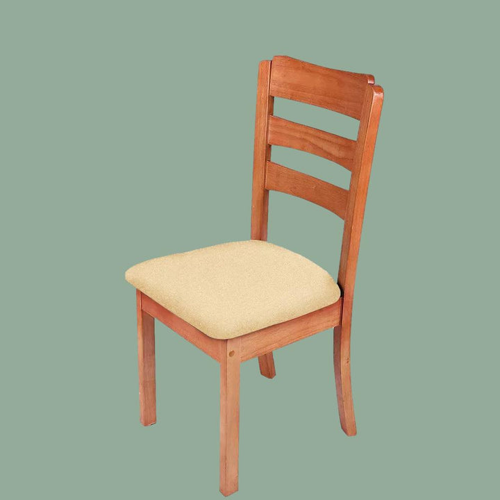 Housse de siège de chaise étanche Lana de couleur beige sur fond vert