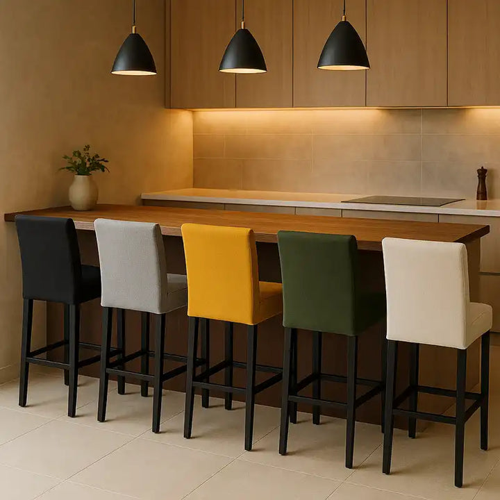 Housses de chaises de bar imperméables multicolores