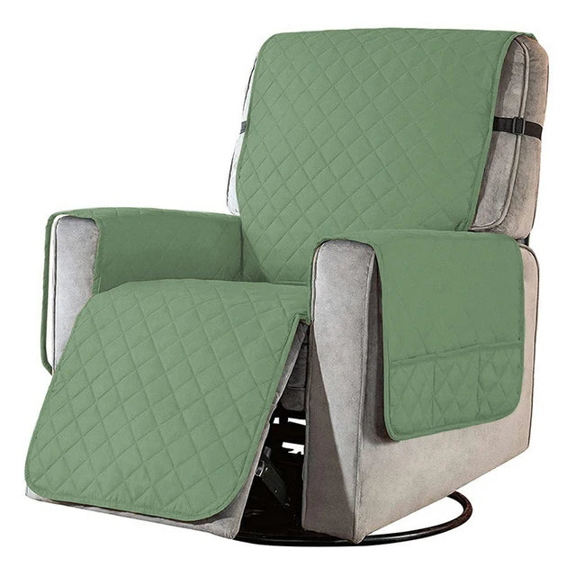 Protège fauteuil relax matelassé Maëve couleur vert