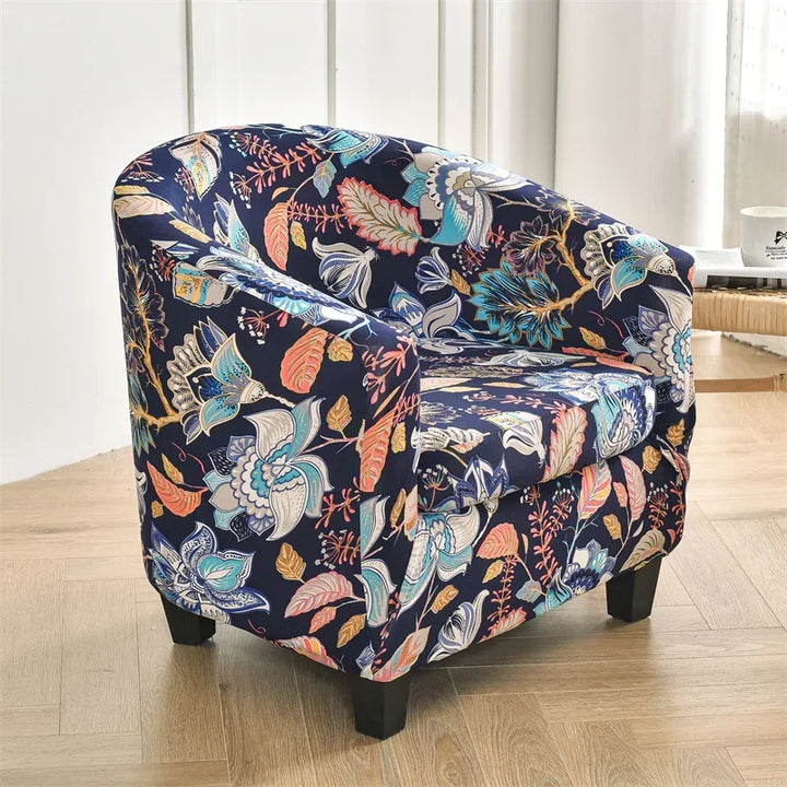 Housse de fauteuil crapaud avec motifs - Bianca