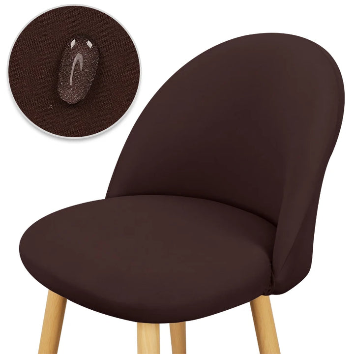 Housse de chaise Design en tissu étanche marron