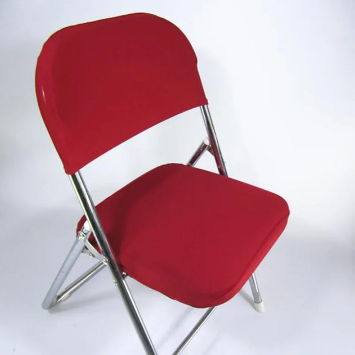 Housse de chaise pliable en tissu Emilie couleur rouge