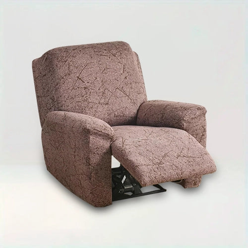 Housse de fauteuil relax avec motifs - Livia sur fond beige