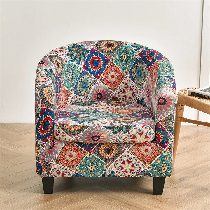 Housse de fauteuil crapaud avec motifs - Bianca - Motifs 21