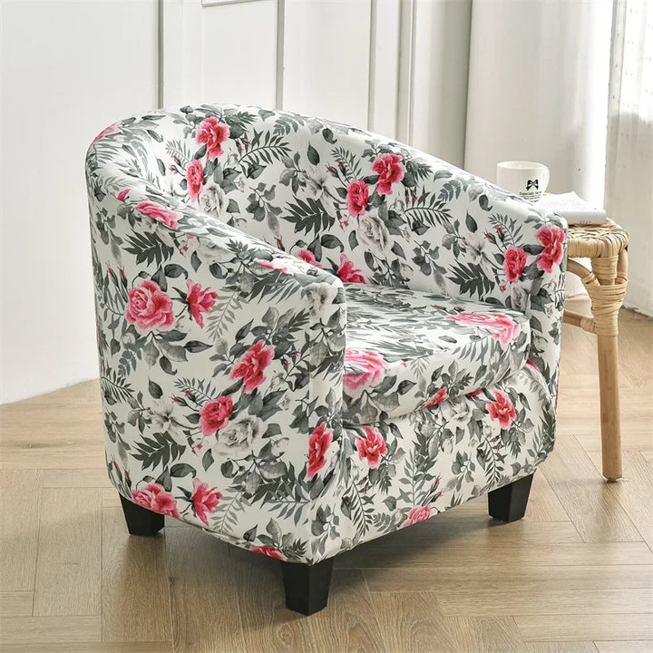 Housse de fauteuil crapaud avec motifs - Bianca