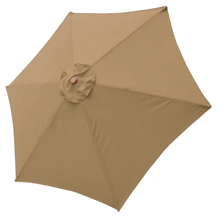 Housse de parasol imperméable Elvira de couleur taupe à 6 côtés