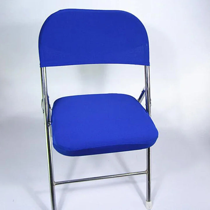 Housse de chaise pliable en tissu Emilie couleur bleu