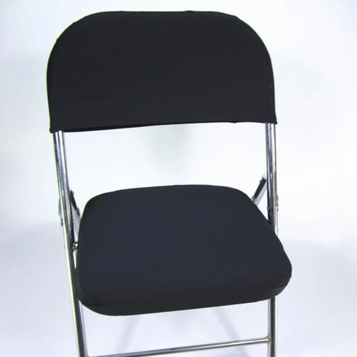 Housse de chaise pliable en tissu Emilie couleur noir