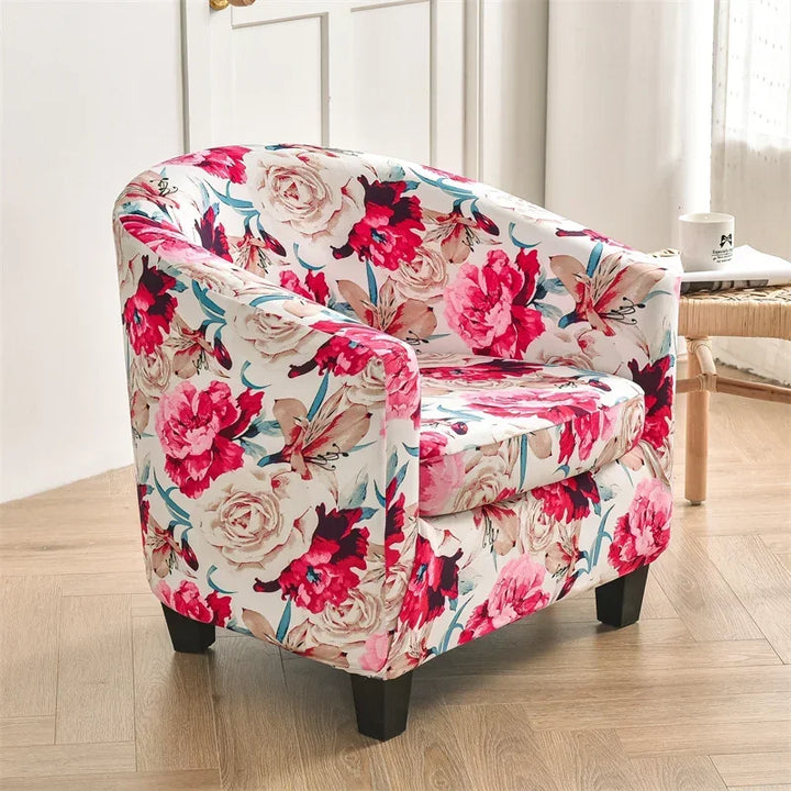 Housse de fauteuil crapaud avec motifs - Bianca