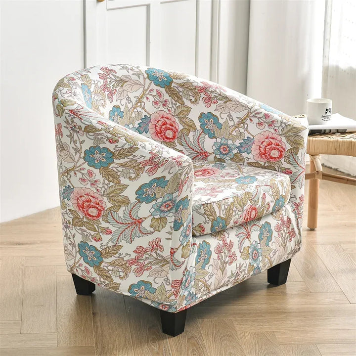 Housse de fauteuil crapaud avec motifs - Bianca