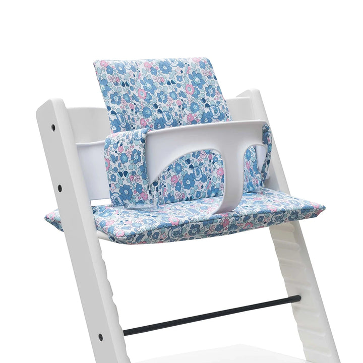 Coussin de chaise haute Tripp Trapp lavable motifs bleus