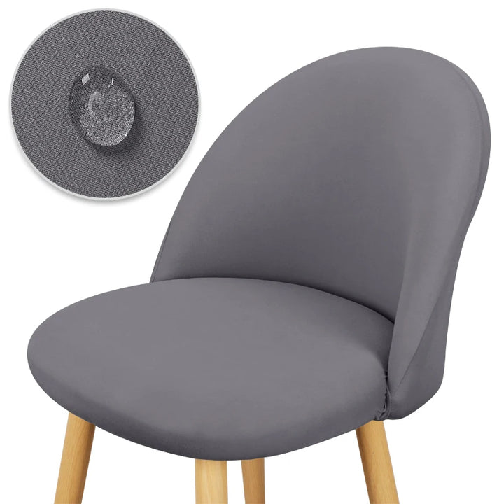 Housse de chaise Design en tissu étanche gris