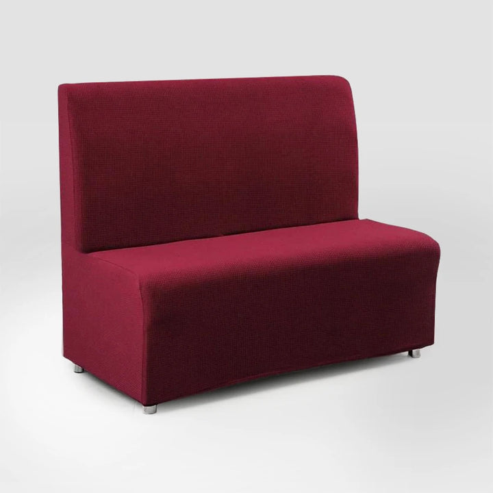 Housse de banquette en jacquard Emilianna de couleur bordeaux
