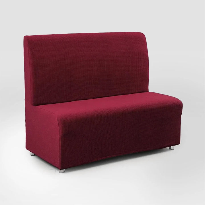 Housse de banquette en jacquard Emilianna de couleur bordeaux