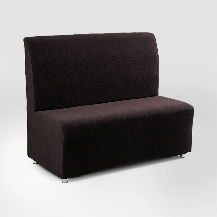 Housse de banquette en jacquard Emilianna de couleur café
