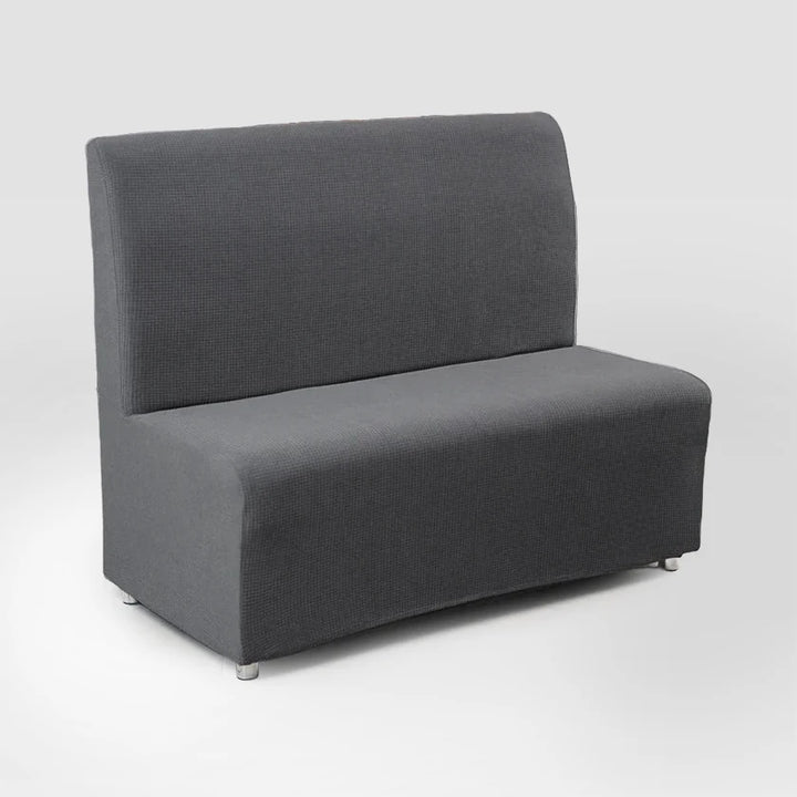 Housse de banquette en jacquard Emilianna de couleur gris
