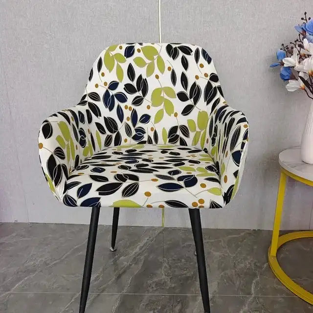 Housse de chaise avec accoudoirs à motifs Chloé motifs estivale