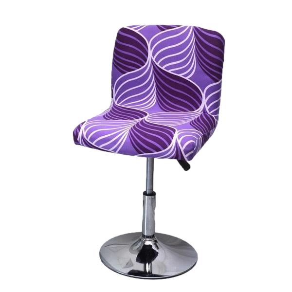 Housse de chaise de bar à motifs violet