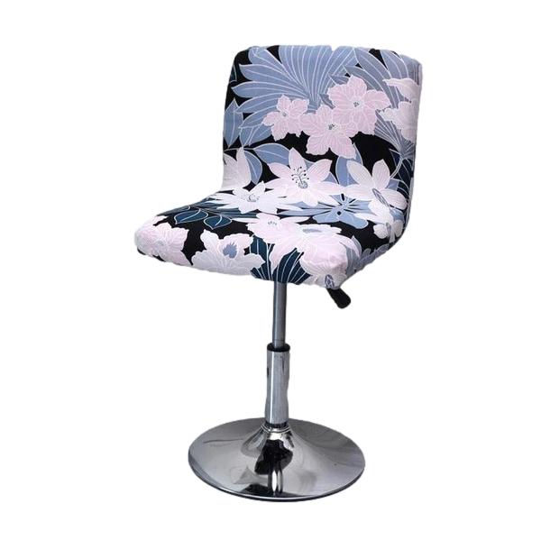 Housse de chaise de bar à motifs fleuris variés