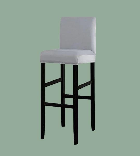 Modèles compatible housse de chaise de bar élastique Cécilia gris clair