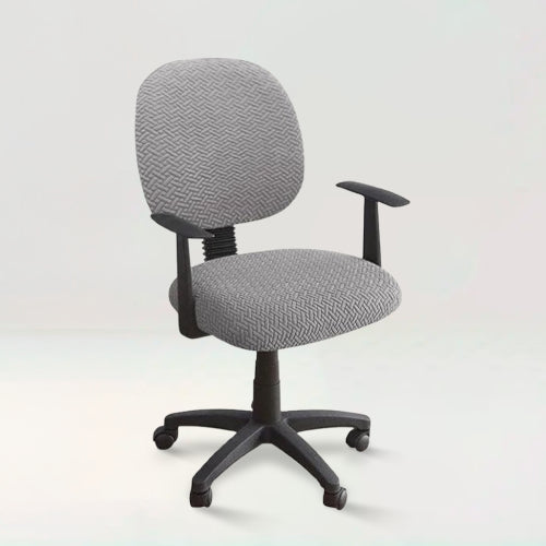 Housse de chaise de bureau en jacquard effet tressé - Teresa