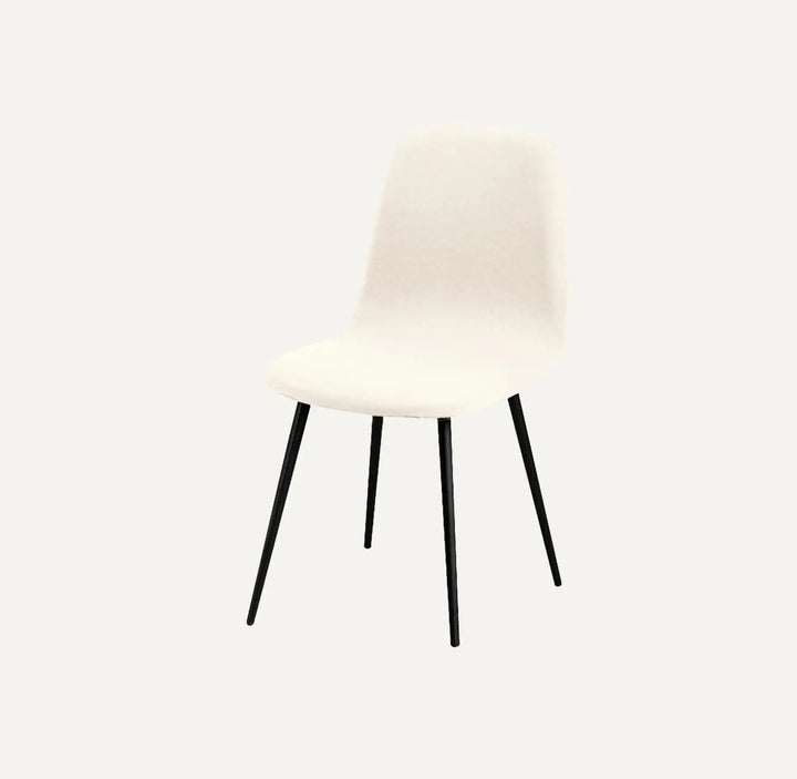 Housse de chaise design en tissu imperméable Catarina de couleur blanc