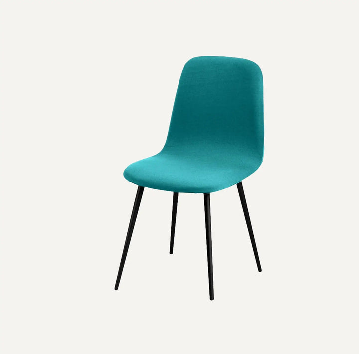 Housse de chaise design en tissu imperméable Catarina de couleur bleu canard