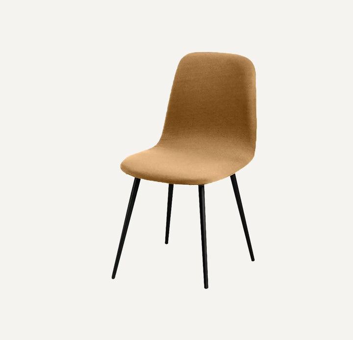 Housse de chaise design en tissu imperméable Catarina de couleur camel