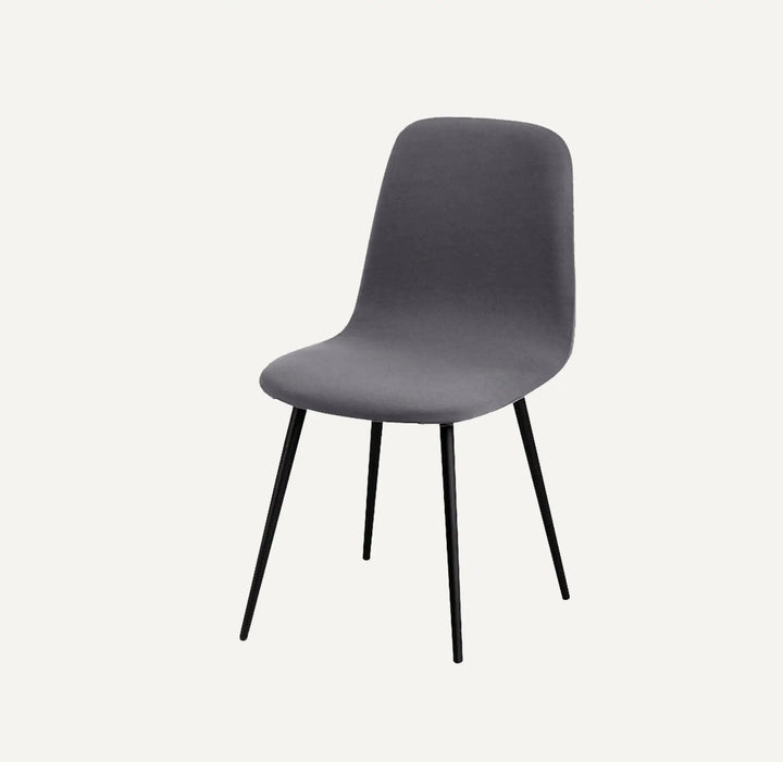 Housse de chaise design en tissu imperméable Catarina de couleur gris foncé