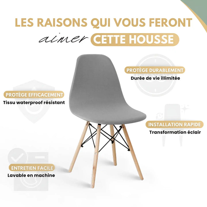 Housse extensible, résistante à l’eau, facile à installer et entretenir, idéale pour protéger vos meubles avec élégance.
