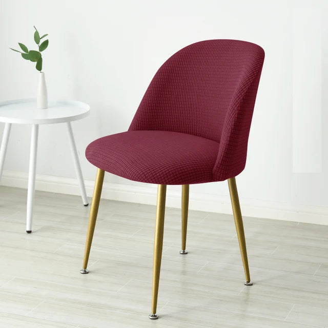 Housse de chaise design couleur bordeaux