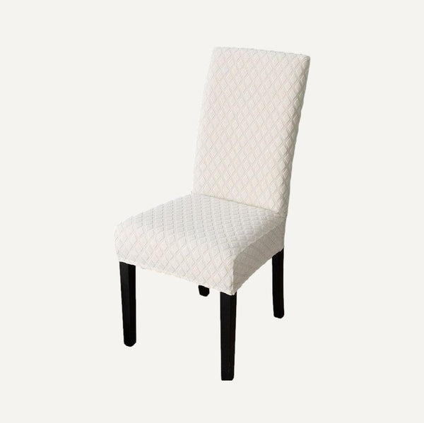 Housse de chaise en jacquard à carreaux- Estelle - Ma housse de chaise