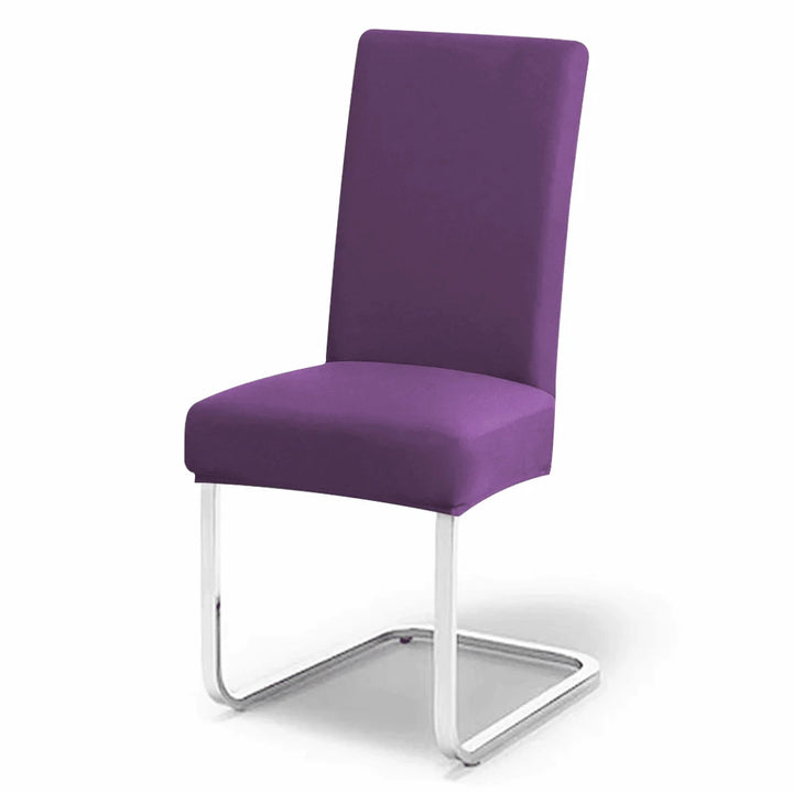 Housse de chaise en tissu Angela de couleur violet