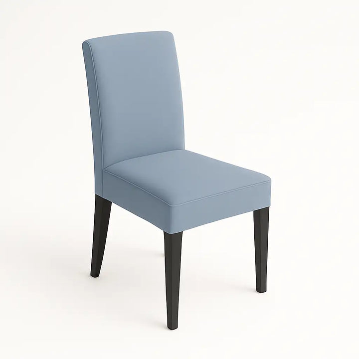 Housse de chaise lola de couleur gris bleu vue avant principal