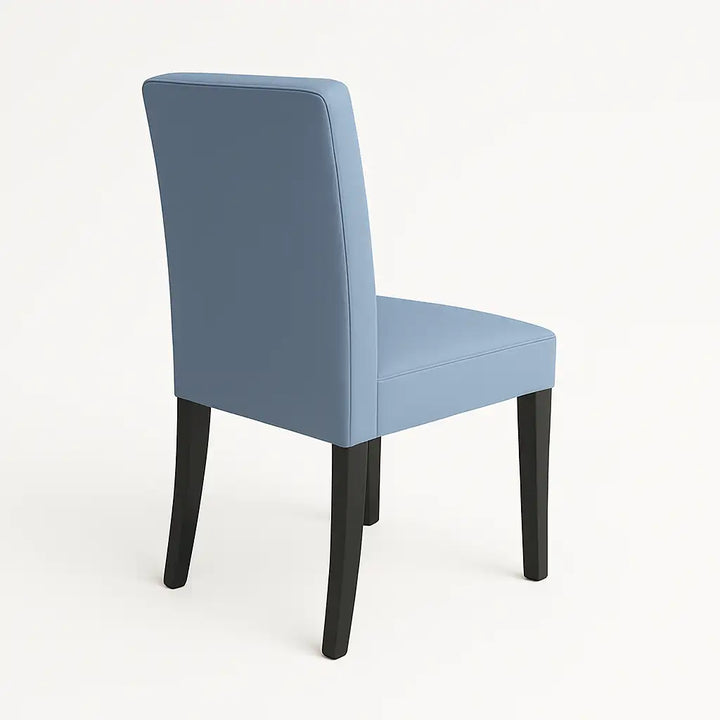 Housse de chaise Lola de couleur gris bleu vue arrière