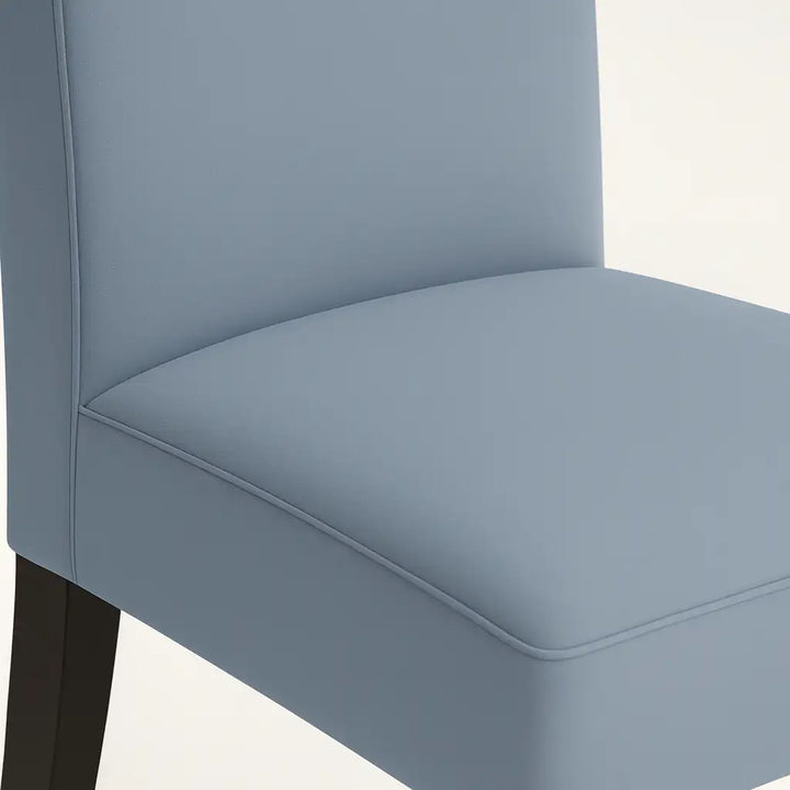 Housse de chaise Lola de couleur gris bleu zoom texture