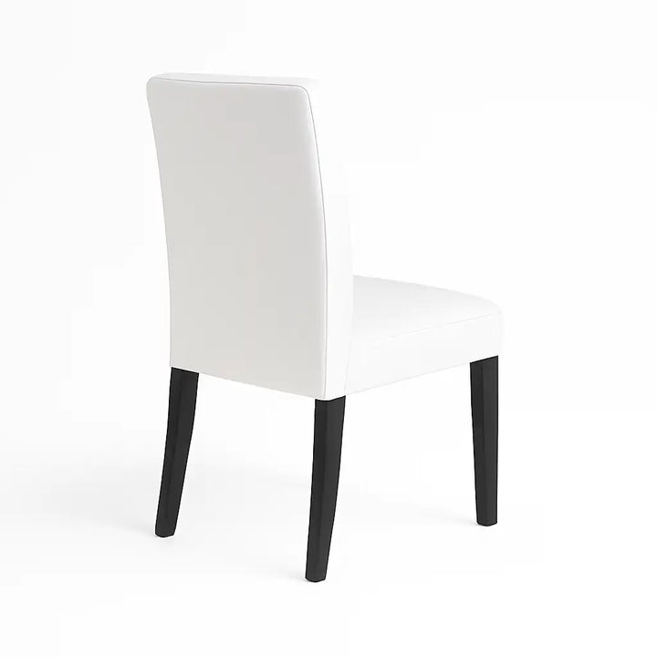 Housse de chaise Lola de couleur blanc vue arrière