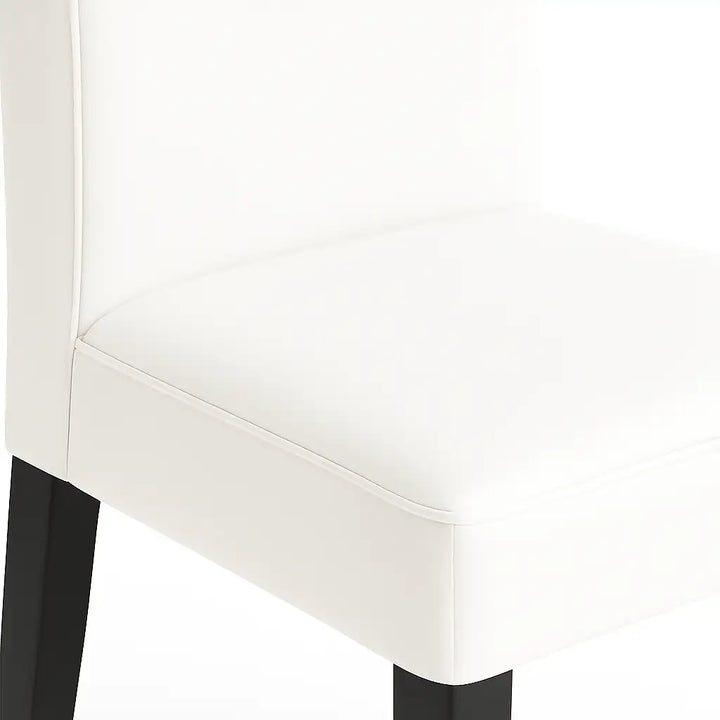 Housse de chaise Lola de couleur blanc zoom texture