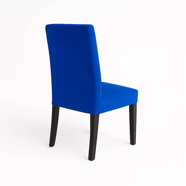 Housse de chaise Lola de couleur bleu vue arrière
