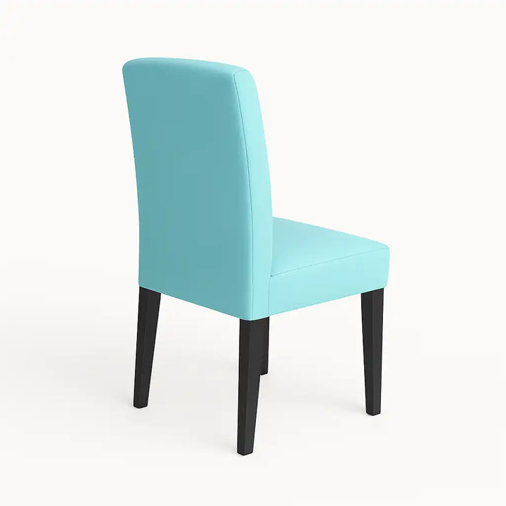 Housse de chaise Lola de couleur bleu ciel vue arrière